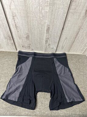 Carer Bamboo Mens L Incontinence Underwear Washable Leakproof Black Pack of 4